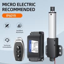 Mini teleskopinis linijinis pavara mažas mikro 6V/12V/24VDC elektrinis reciprocating kėlimo linijinis pavara eigos diapazonas 10-200mm 30MM per S 20N
