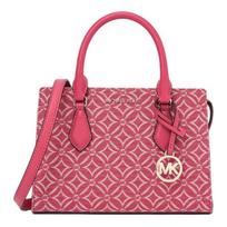 MICHAEL KORS Ember Brand Logo Printed Pattern Tote Bag Tote Bag Shopping Bag Crossbody Shoulder Jacquard Handbag Small Women's Light Berry ruda