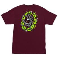 Santa Cruz SLIME SCREAM Skateboard T Shirt MAROON S