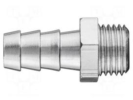 Plug-in nozzle | brass | 10mm | Thread: 1/4" | Thread: outside