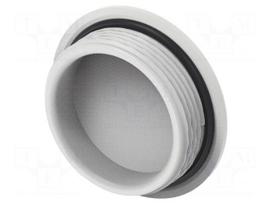 Stopper | PG29 | IP68 | polyamide | light grey | Entrelec | Thread: PG