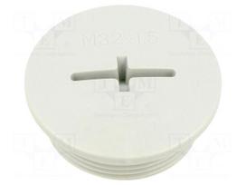 Stopper | -20÷80°C | M32x1,5 | Enclos.mat: ABS | grey