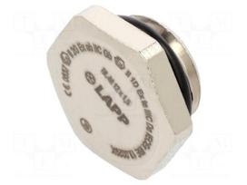 Stopper | M12 | 1.5 | IP68 | brass | Plating: nickel | SKINDICHT® | 16mm