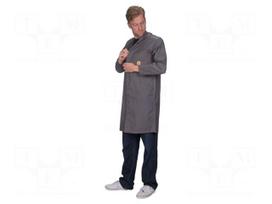 Coat | ESD,unisex | grey | XL | cotton,polyester,conductive fibers