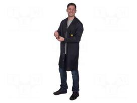 Coat | ESD,unisex | black | L | cotton,polyester,conductive fibers