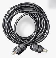 Patch cable DELTACO S/FTP Cat6a, 5m, IP68, PG13.5, black / SFTP-65AH-WP