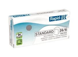 Sąsagos Office Products, N26/6, plieno, 1000 vnt..