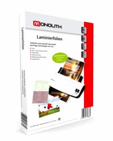 Laminavimo plėvelės Monolith, A5, 250mkr, blizgios, 100 vnt..