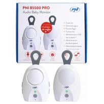 Audio Baby Monitor PNI B5500 PRO wireless, intercom, with night lamp, Vox and Pager function, adjustable microphone sensitivity