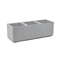 FLOWERPOT PLASTIC KARO 90X30X30CM GREY