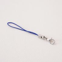 10Pcs/pack Polyester Phone Strap Lobster Clasp Phone Strap Doll String Keychain Phone Lanyard karališkos mėlynos spalvos