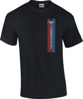 Licensed Ford Mustang Racing Stripe T-Shirt XXXL