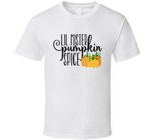 Lil Mister Pumpkin Spice Tee Fall Holiday Flavor TShirt Novelty Unisex T Shirt L