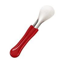 Cream Rose Maker 304 Stainless Steel Ice Scoop, Shape Dessert Tool with Non-Slip Color Spatula Handle Design, for Gelato Smoothies Pudding, Dishwasher raudona