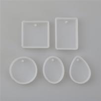 Square Rectangle Epoxy 5pieces/set Silicone Handmade Resin Glue Mould Mold Tool Jewelry Making