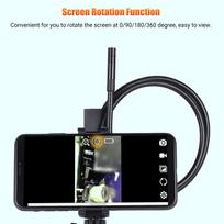 WiFi Industrial Endoscope 1080P HD Digital Borescope IP67 Waterproof Video Inspection Camera 2.78 feet Semi Rigid Snake juoda