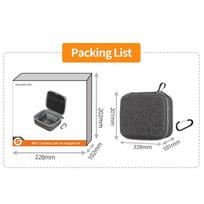 Carrying Case For DJI Goggles N3 Storage Bag Hard Shell Protection Cases Portable Handbag For DJI Neo 2 Avata 2 Neo Accessories šviesiai pilka spalva