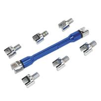 NEW HOT In Stock-Spoke Wrench Motorcycle Motorbike Spoke Wrench 5.4-6.8Mm Buckled Wheel Fit 8 Sizes Of Spoke Nipples