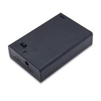 Space Efficient 3x2A Battery Storage Container Box Waterproof Snap Closure Shock Resistant Design For Outdoor Use