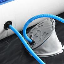 High Pressure Foot Step Air Pump Collapsible Inflator Deflator for Inflatable Paddle Boat Bed Swimming Ring