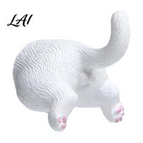 Easy Clean Resin Magnets 3D Cat Butt Refrigerator Magnet Kitten Ass Whiteboard Cabinet Fridge Decorative Home Kitchen Office Decoration Gift A