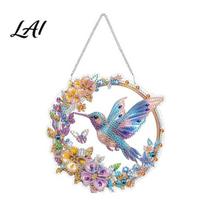 Diamond Art Acrylic Pendant Suncatcher Kit DIY Sun Catcher Craft Window Hanging Home Decor Decoration Faux Project for Adults Suncatchers A