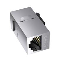 MultiPurpose RJ45 Ethernet Extension Coupler 10Gbps High Speed LAN Adapter Electromagnetic interference Protections For Wall Plate Installation