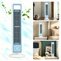 Multi-Dimensional Tower Fan Silent Portable Air Conditioner Office Home Air Cooler Strong Wind Cooling Leafless Air Fan