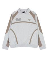Golla Color Block Collar Sweat Shirts [Light Gray] Light Gray/S