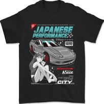 Japanese Performance Anime Car Drifting Drift Mens T-Shirt 100% Cotton S