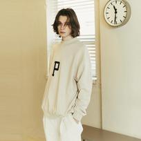 Spnk Mock Neck Sweatshirt (Men'S)_Cream Cream/M