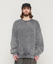 Cargo Bros Pig Dyed Over Sweatshirt (Charcoal) Free