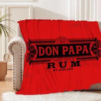 Don Papa Rum Wine Art Patterns Blanket Animals Flannel Blanket Cosy Lazy Couch Cover Blanket Super Soft Sheet Mattresses Size: 75*100cm, Weight: 230 GSM