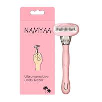 Namyaa Ultra Sensitive Body Razor For Women | 2x Smoother And Long Lasting | Curve-Friendly, Smooth & Hassle-Free | 5 Blade Precision | Pack of 1