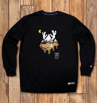 Doldol Ally_Mtm_18 Bicycle Camping Deer Ellie Character Graphic Sweatshirt Light Gray/Xl