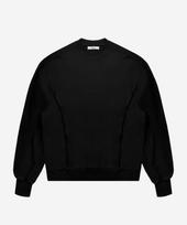 Blr Over-Fit Raw-Cutted Line Sweatshirts Black/M