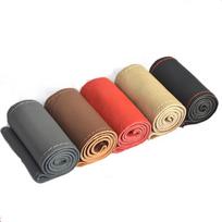 On Selling Factory Cheap Leather Hand Sewing Steering Wheel Cover With Best Quality juoda