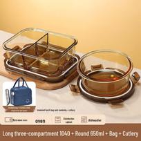 Youluo Leak-Proof Microwave Glass Lunch Box