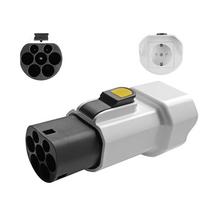 220V Type 2 Male Plug to Schuko Socket, EV Car Accessories Connector for EV Charger EV Connector Type 2 to Schuko