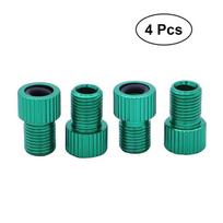 Repair Bike Tire Accessory Gas Tube Valves Air Pump Converter Presta To Schrader Valve Adapter žalia