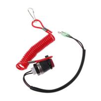 Boat Outboard Engine Motor Kill Stop Switch Motorboat Safety Tether Lanyard Cord Switch For Yamaha Marine Mercury Tohatsu qian raudona