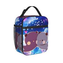 Bear Cartoon Cute Bubu Dudu Thermal Insulated Lunch Bags for Office  Portable Food Container Bags Thermal Cooler Food Box One Size