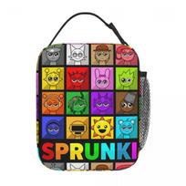 Sprunki Characters Game Insulated Lunch Bag Thermal Bag Meal Container High Capacity Tote Lunch Box Food Bag School Travel One Size