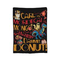 Princess Donut and Mongo Blanket Flannel Dungeon Crawler Carl Ultra-Soft Throw Blankets for Home Outdoor Bedding Throws Size: 75*100cm, Weight: 230 GSM