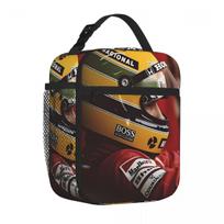 Populiariausias Ayrton Senna Legenda Slim Fit Maisto Paruošimo Krepšys Kelionei Autobusu Šiluminė Pietų Krepšys One Size black