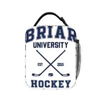 Briar U Hockey Off Campus Insulated Lunch Bags Thermal Bag Meal Container Hockey Romance Tote Lunch Box Food Storage Bag College One Size black