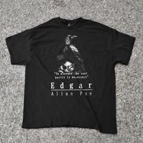 Edgar Allan Poe Graphic Shirt, Poetry Tribute Tee, , Literary Fan Gift, Dark Academia Top, Gothic Style Apparel, Unisex Cotton T-Shirt S