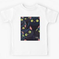 Black Sequence Kittens - Halloween Kids T-Shirt 100
