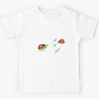 Seven-point ladybug pattern Kids T-Shirt 100