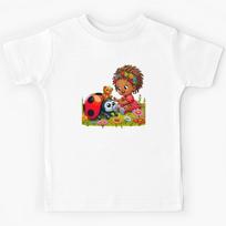 Ladybug, Bear and Little Girl Kids T-Shirt 170